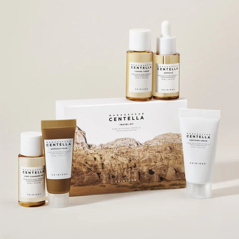 Matkakokoiset ihonhoito tuotteet ja setit