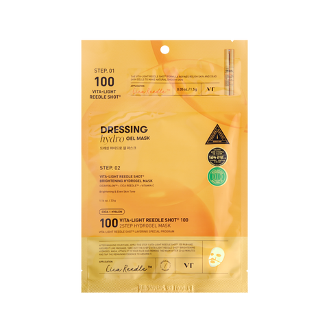 [VT Cosmetics] Vita-Light Reedle Shot 100 2Step Hydrogel Mask