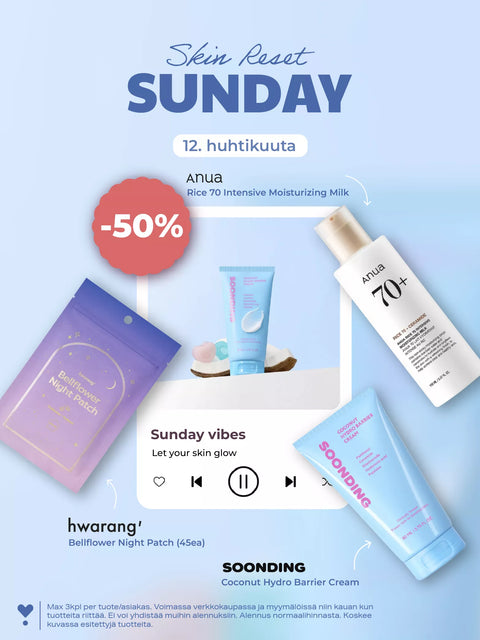 Skin Reset Sunday -50% on April 12, 2026