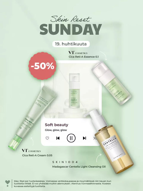 Skin Reset Sunday 50% off April 19, 2026