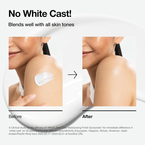 [Anua] Zero-Cast Moisturizing Finish Sunscreen