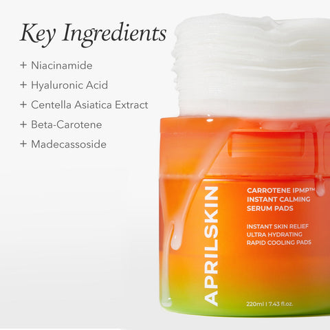 [APRILSKIN] Carrotene IPMP™ Instant Calming Serum Pads