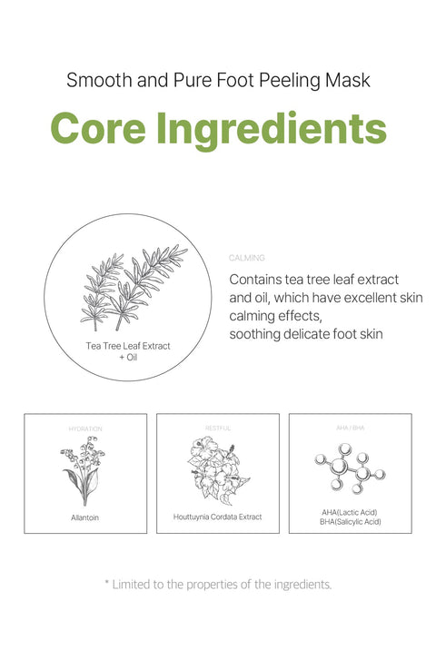 [Ariul] Smooth & Pure Foot Peeling Mask Calming (2 Pairs)