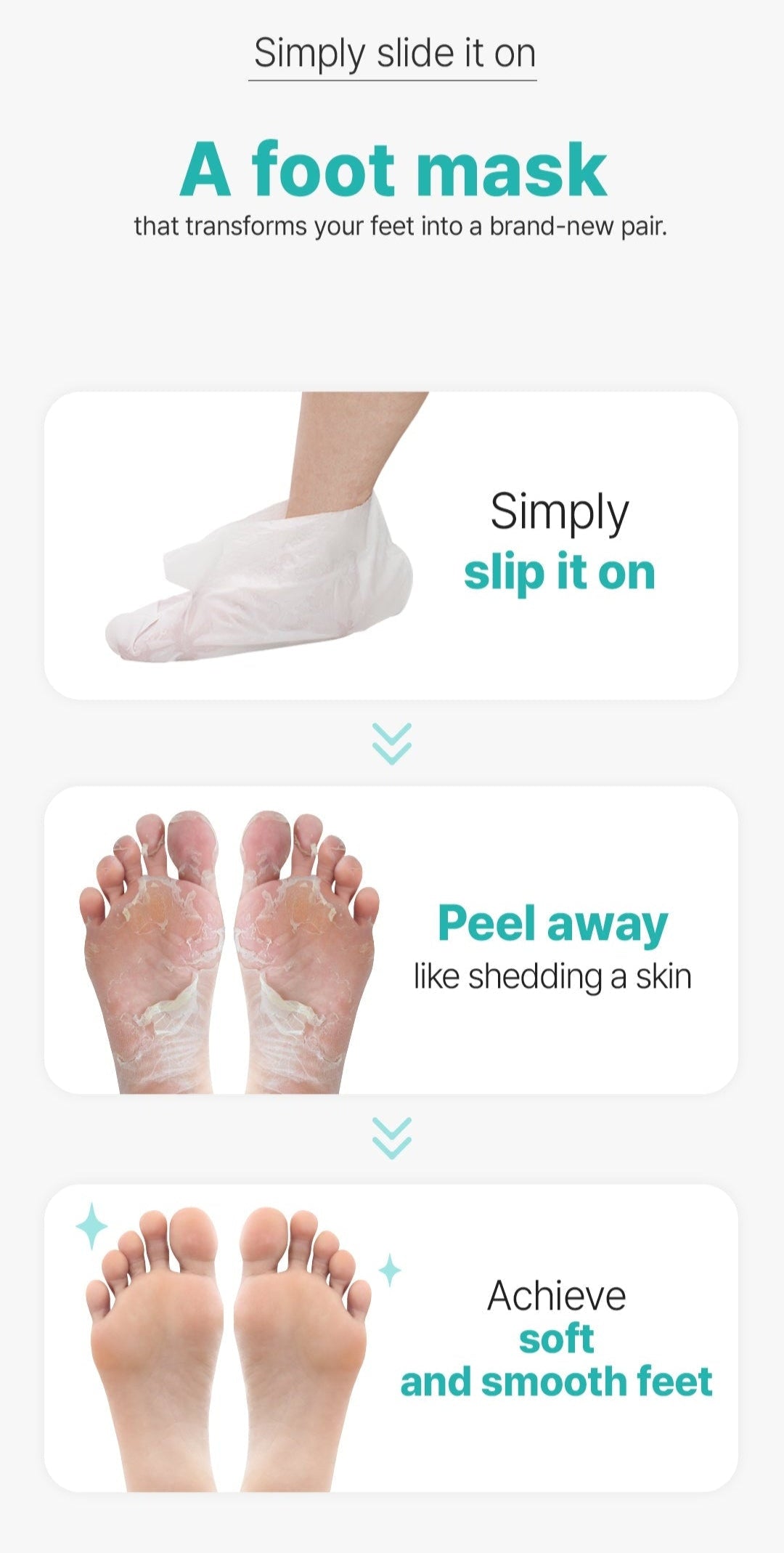 [Ariul] Smooth & Pure Foot Peeling Mask Calming (2 Pairs)