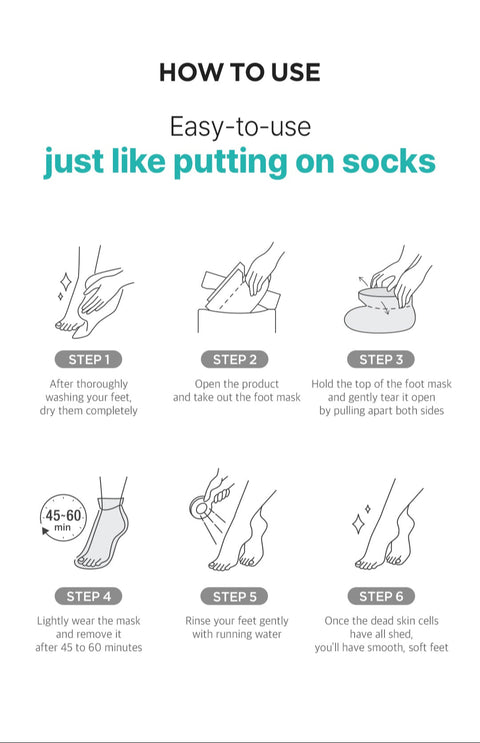 [Ariul] Smooth & Pure Foot Peeling Mask Purifying (2 Pairs)