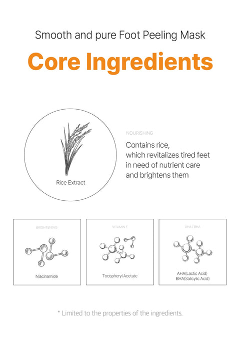 [Ariul] Smooth & Pure Foot Peeling Mask Nourishing (2 Pairs)