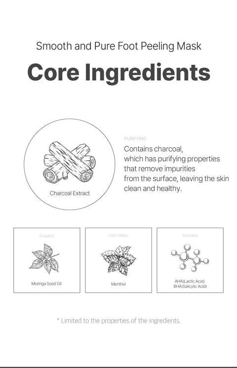 [Ariul] Smooth & Pure Foot Peeling Mask Purifying (2 Pairs)