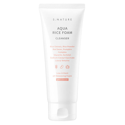 [S.NATURE] Aqua Rice Foam Cleanser