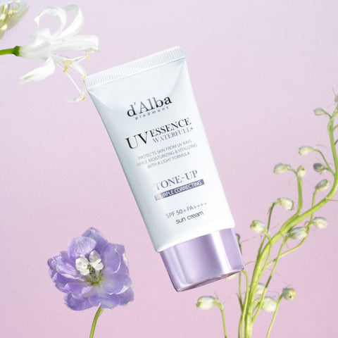 [d'Alba] Waterfull Purple Correcting Tone-Up Sun Cream