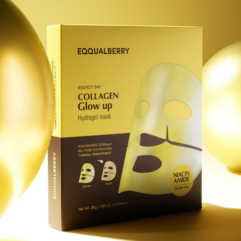 [EQQUALBERRY] Collagen Glow Up Hydrogel Mask