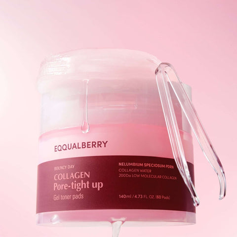 [EQQUALBERRY] Collagen Pore-Tight Up Gel Toner Pads