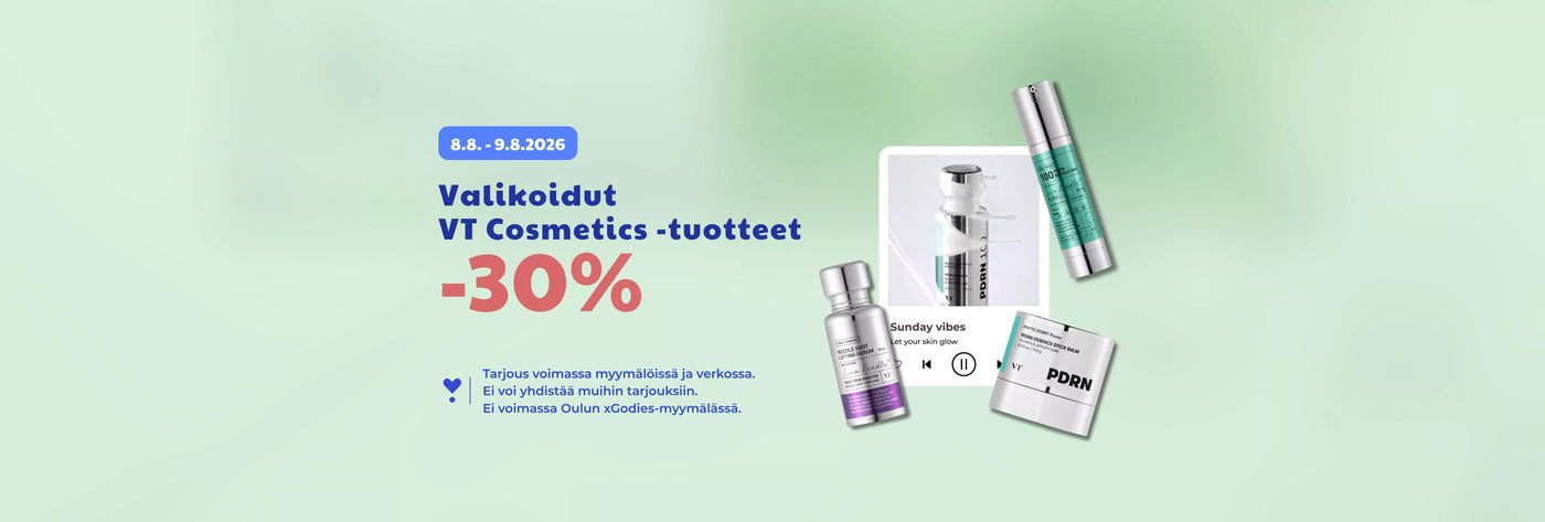 August 8-9, 2026: Selected VT Cosmetics products 30% off
