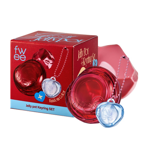 [fwee] Lip & Cheek Glowy Jelly Pot + Pendant Keyring