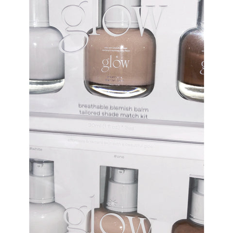 [glow] breathable blemish balm tailored shade match kit