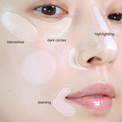 [glow] nicht trockener Concealer mit zwei Enden