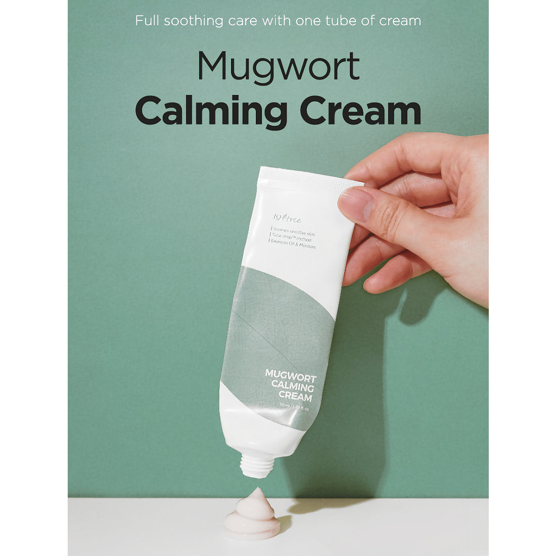 Isntree Mugwort Calming Cream tekstuuri
