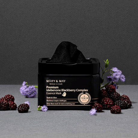 [Mary&May] Premium Idebenone Blackberry Complex Essence Maske (20 Stk.)