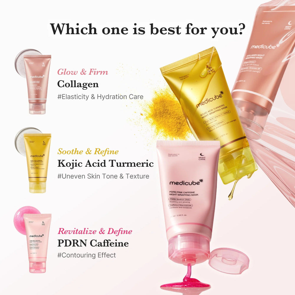 [medicube] PDRN Pink Caffeine Night Wrapping Mask