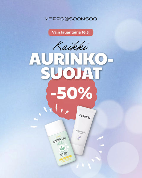 Saturday 16 May only – All sunscreens 50% off